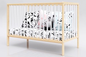 Postýlka Dominic 120/60 bílá-borovice